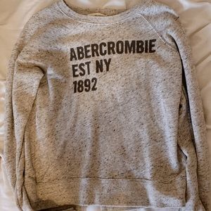 Abercrombie & Fitch Gray Crewneck Sweater